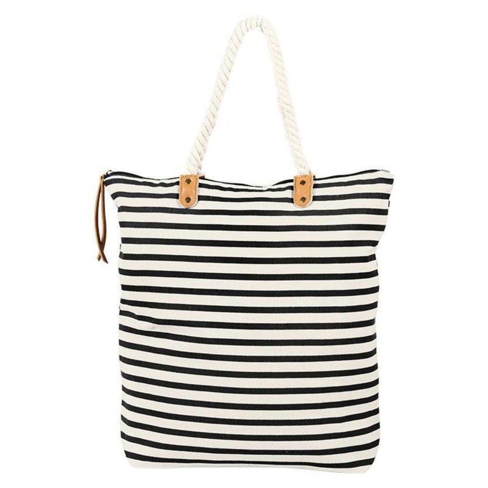 Summer & Rose Brittany Striped Tote Bag | Cotton Beach Tote